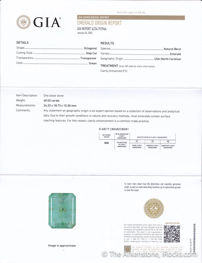 Emerald from Hiddenite - image 4