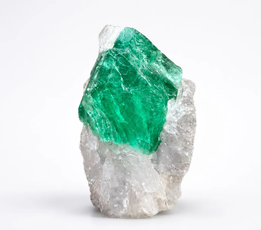 Emerald from Pakistan, Khyber Pakhtunkhwa Province, Garam Chashma image