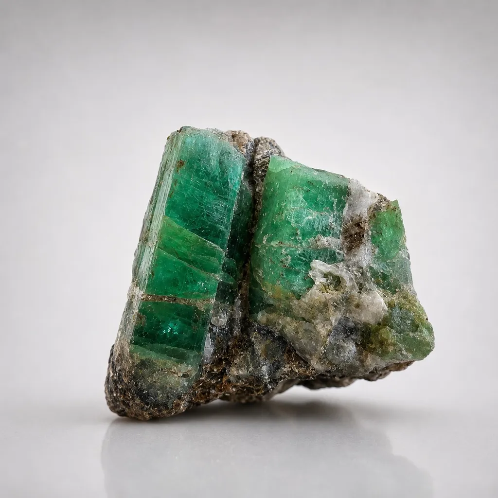Emerald from Pakistan, Khyber Pakhtunkhwa Province, Garam Chashma image