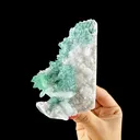 Emerald-Green Apophyllite on Chalcedony Matrix - Collector’s Indian Zeolite Specimen from Pune - image 4