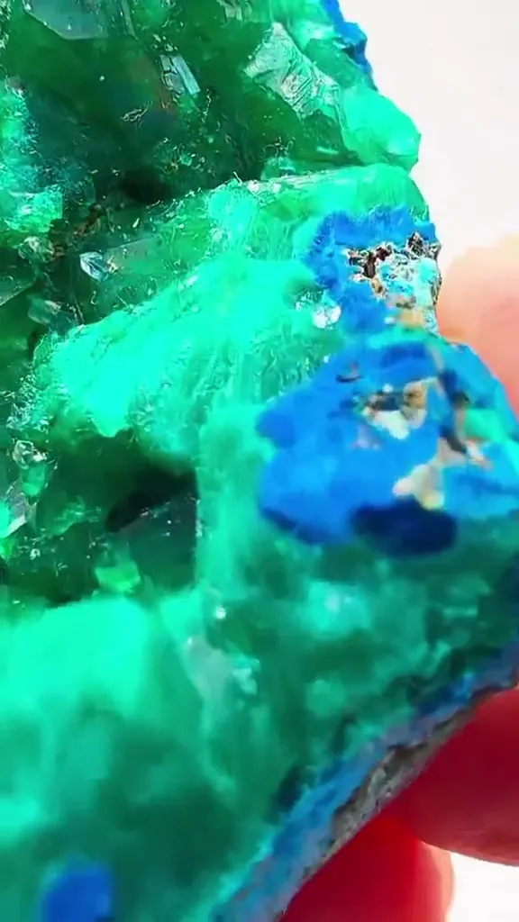 Emerald green meets electric blue - image 2