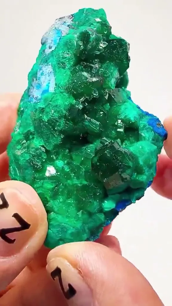 Emerald green meets electric blue - image 4