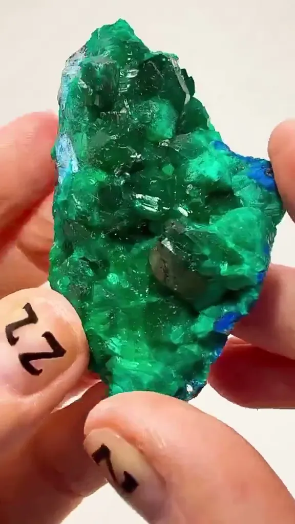 Emerald green meets electric blue - image 3