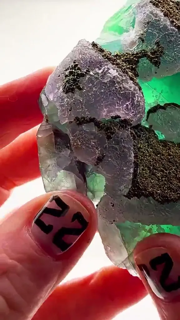 Emerald Green w some purple Perfection - image 3