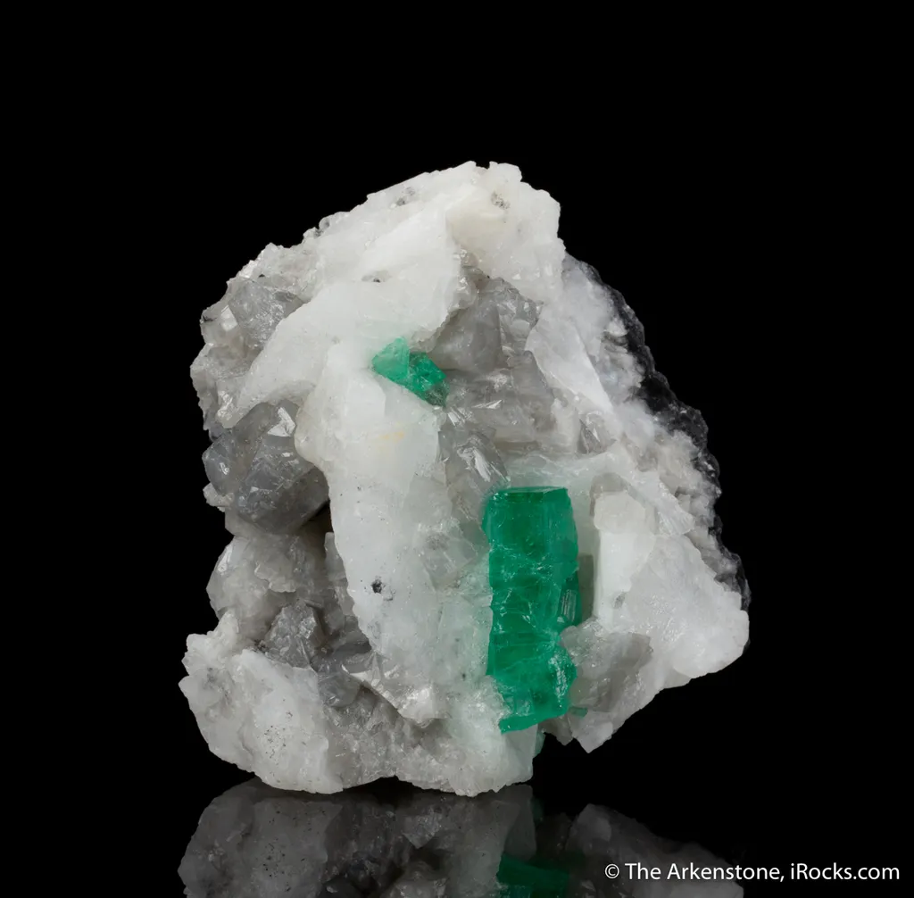 Emerald in Calcite image