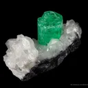 Emerald on Calcite - image 4