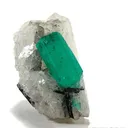 Emerald on Calcite - image 1