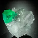 Emerald on Calcite - image 3