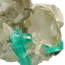 Emerald on Calcite - image 4