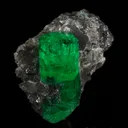 Emerald on Calcite - image 1