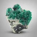 Emerald on Calcite - image 2