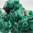 Emerald on Calcite - image 1