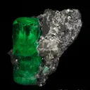 Emerald on Calcite - image 4