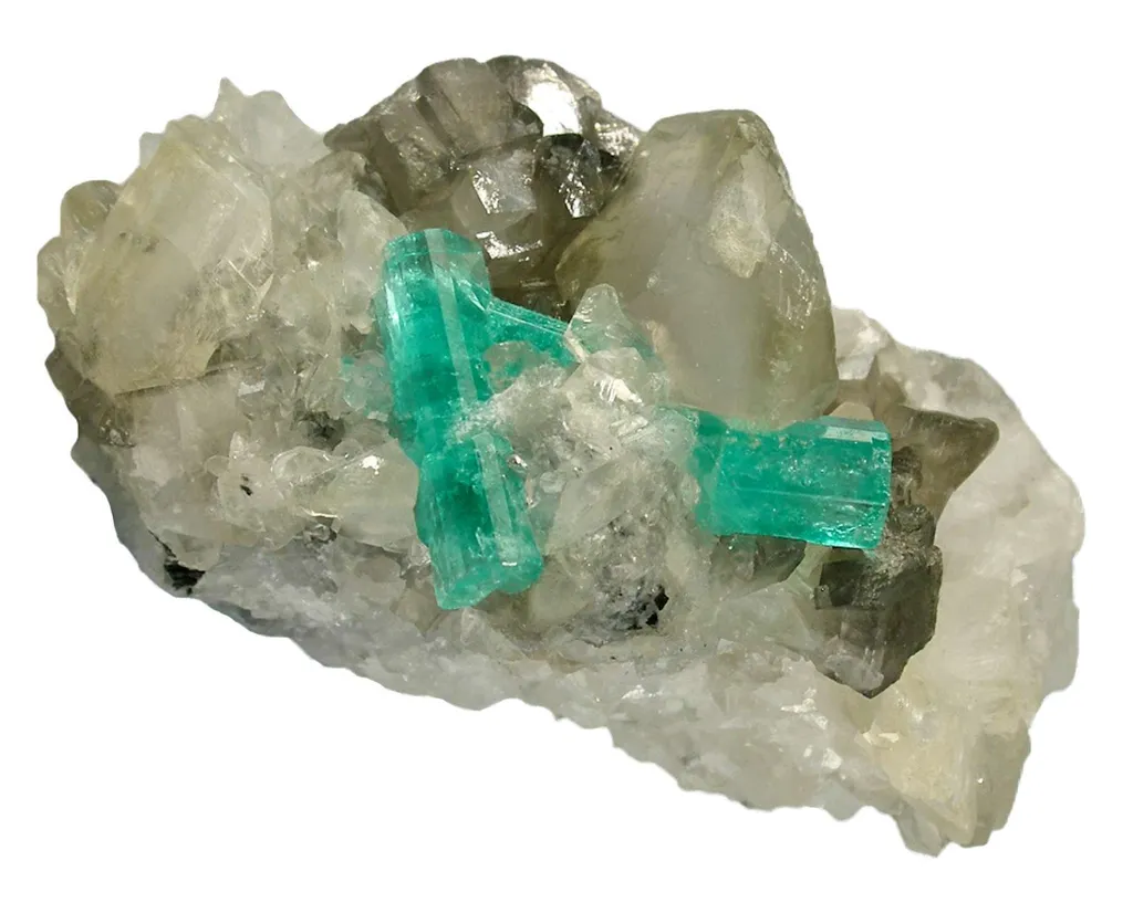 Emerald on Calcite image