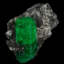Emerald on Calcite - image 3