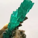 Emerald on Calcite - image 2