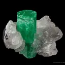 Emerald on Calcite - image 1