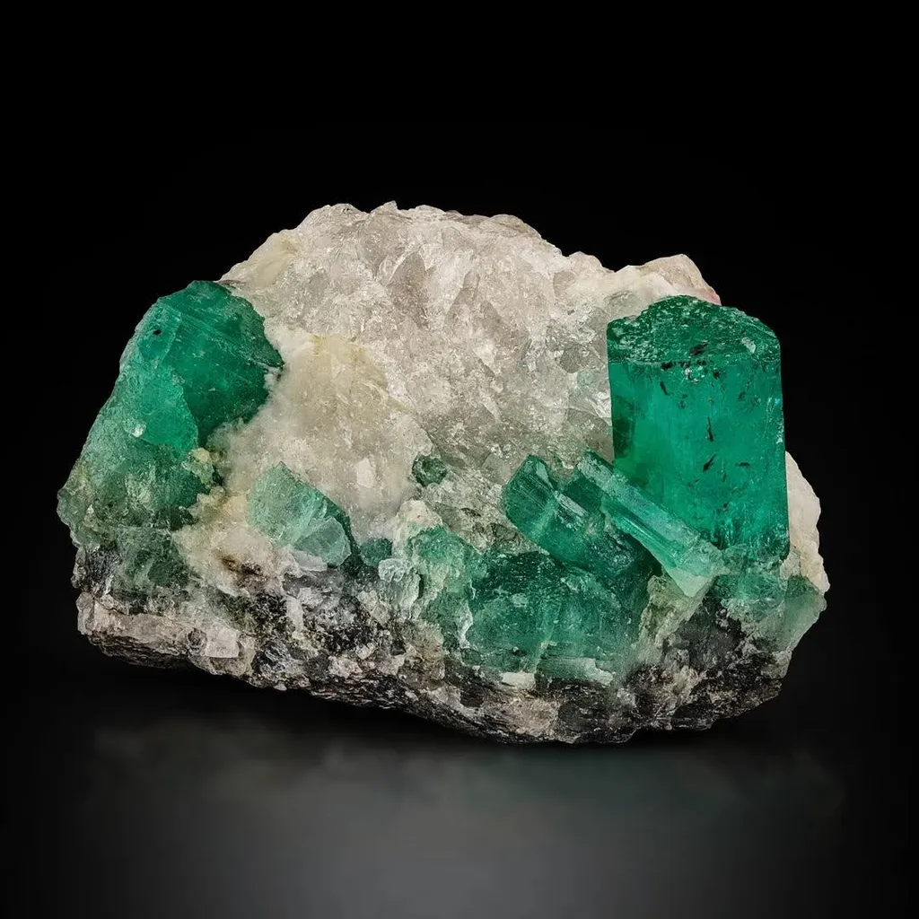 Emerald on Calcite image