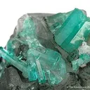 Emerald on Calcite - image 2