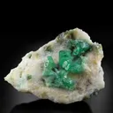 Emerald on Calcite - image 1