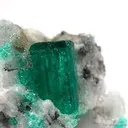 Emerald on Calcite - image 2