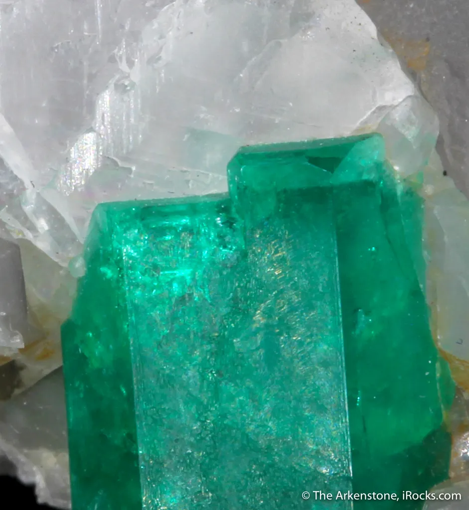 Emerald on Calcite (illustrated) - image 3