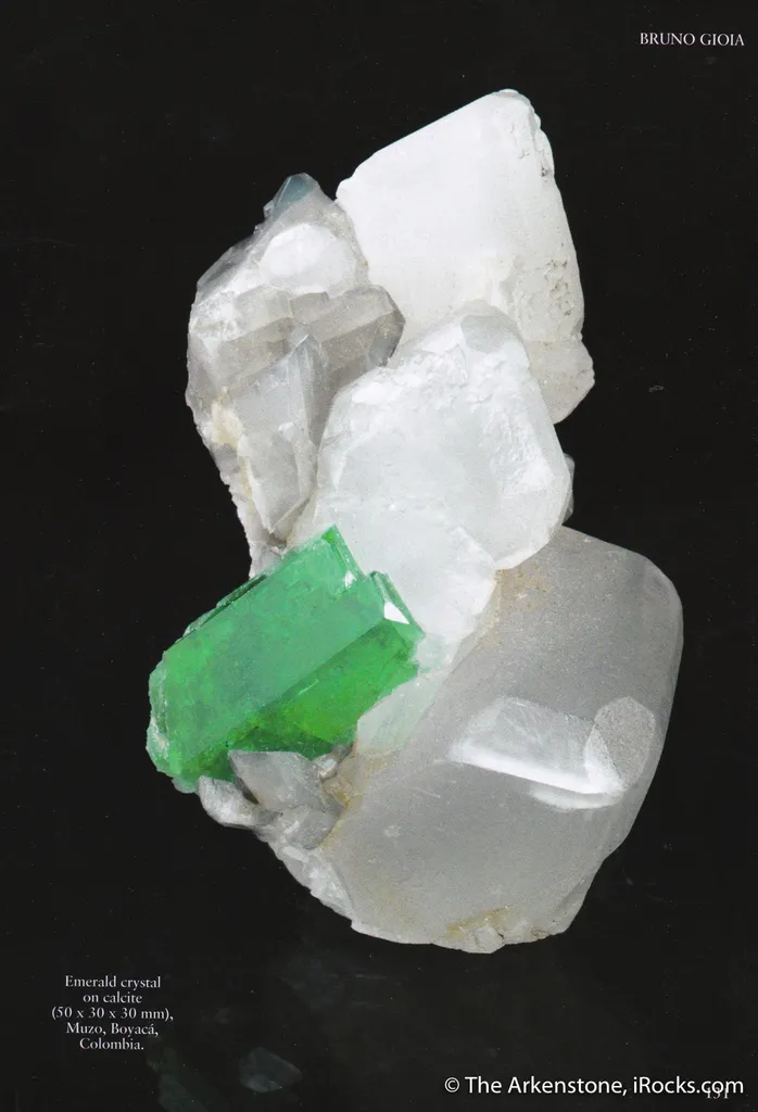 Emerald on Calcite (illustrated) - image 4