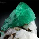 Emerald on Feldspar from Chitral Pakistan - image 1