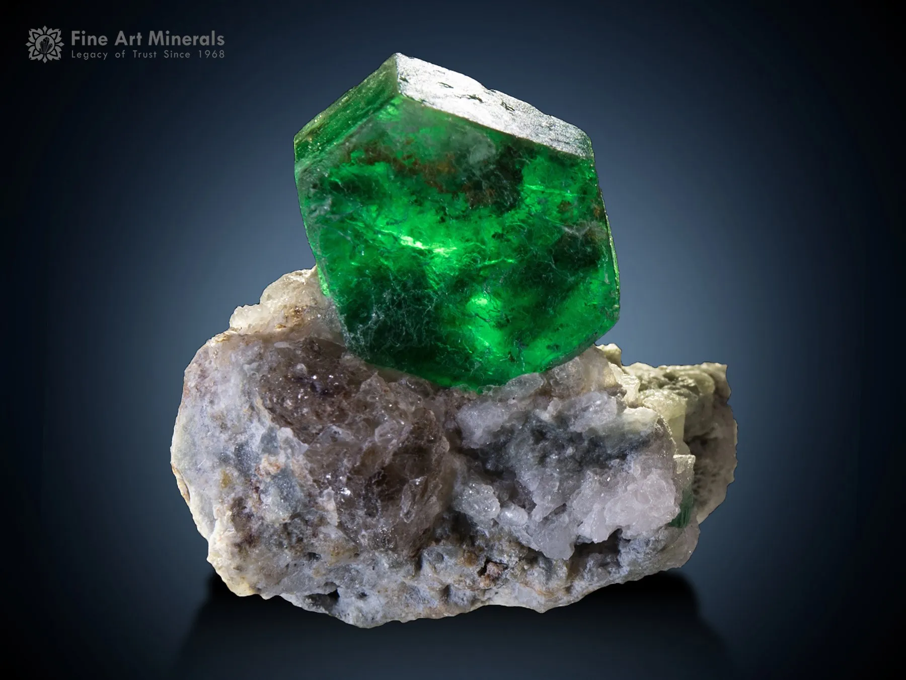 Emerald on Matrix from Pakistan - image 1