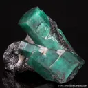 Emerald with Biotite and Graphite - image 3