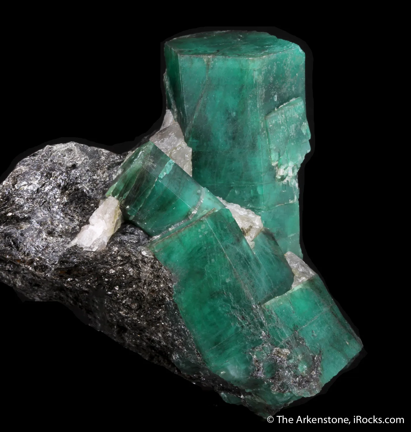 Emerald with Biotite and Graphite - image 5