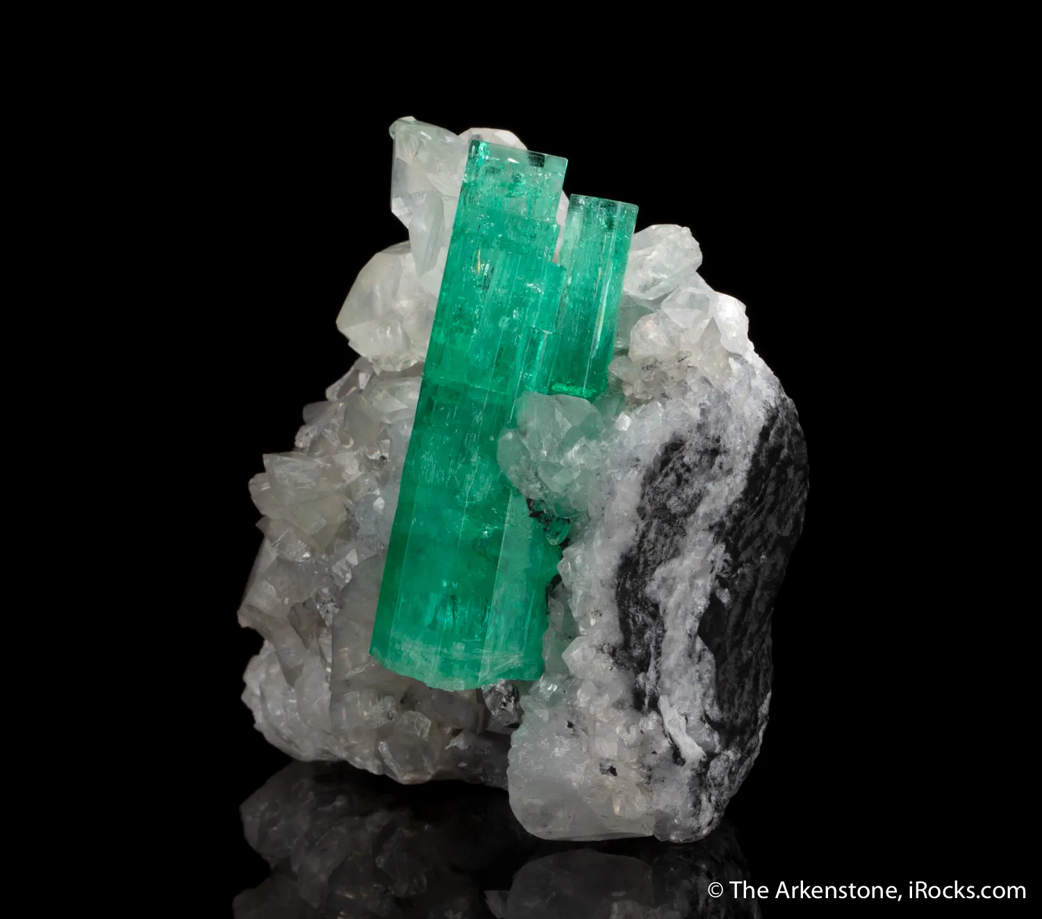 Emerald With Calcite - image 5