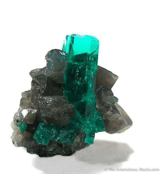 Emerald With Calcite - image 2