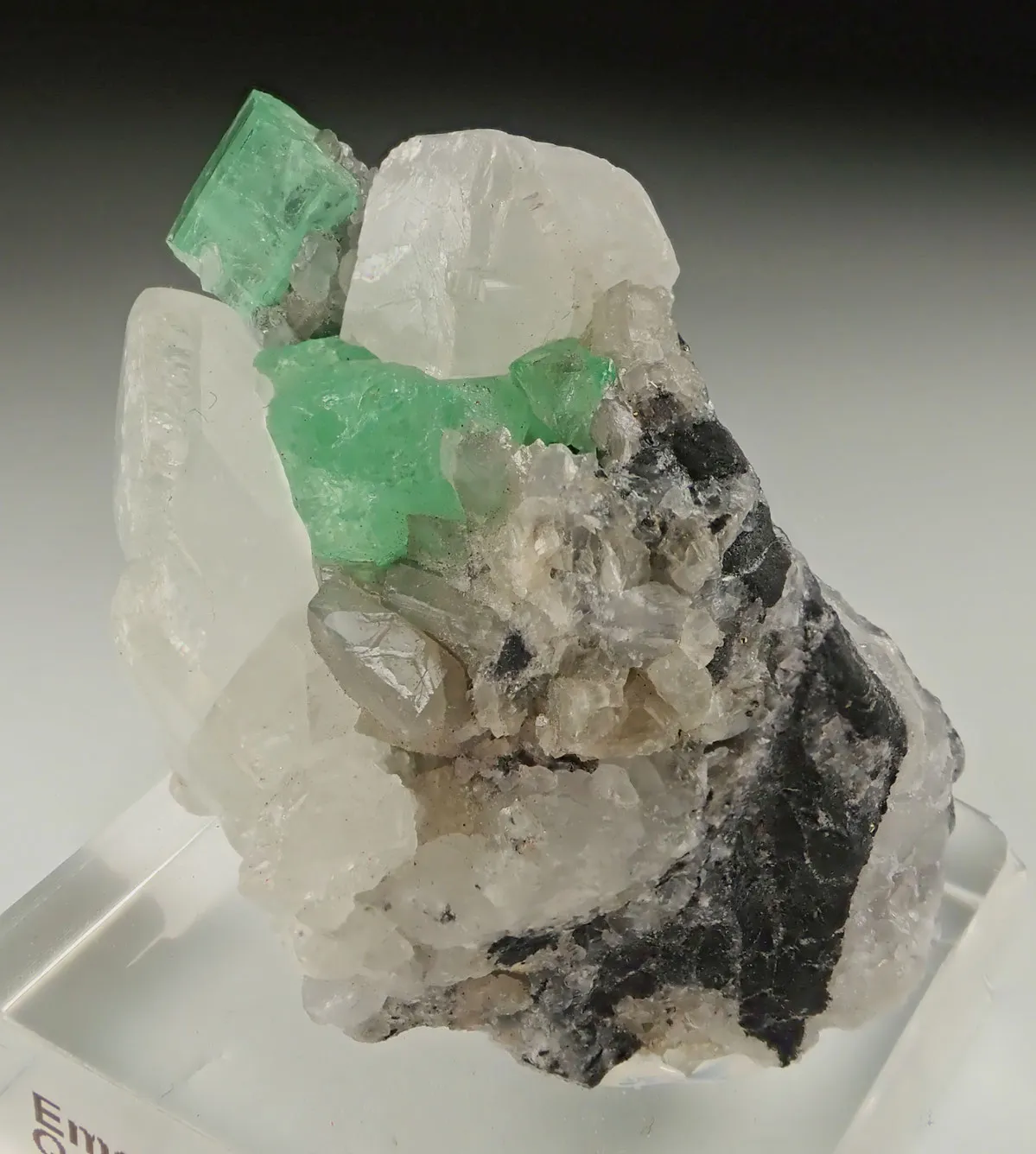 Emerald with Calcite - image 4