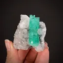 Emerald With Calcite - image 2