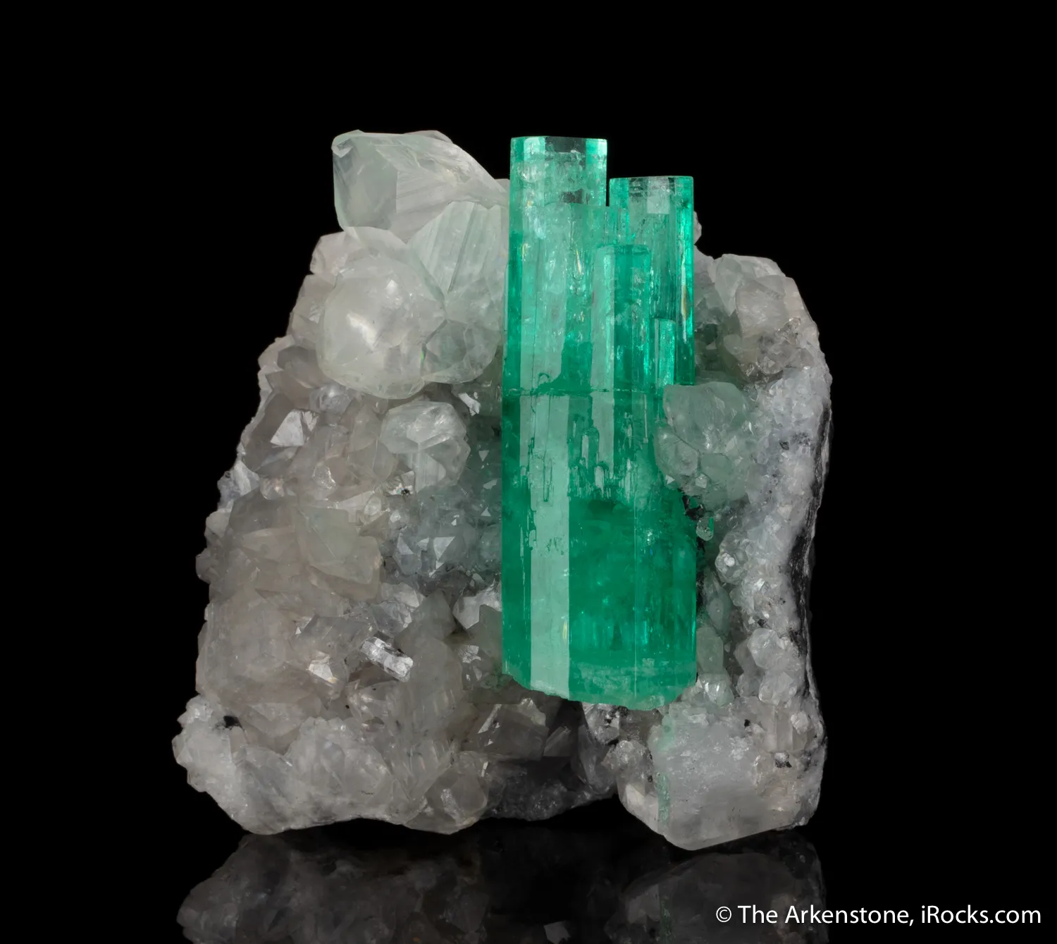 Emerald With Calcite - image 4
