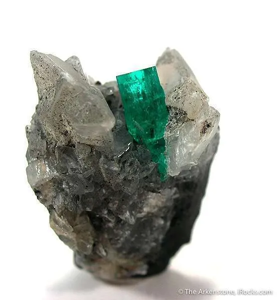Emerald With Calcite - image 1