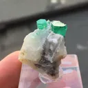 Emerald with Calcite - image 4