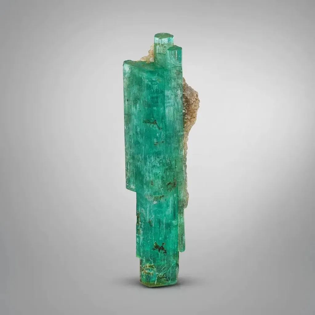 Emerald with Calcite image