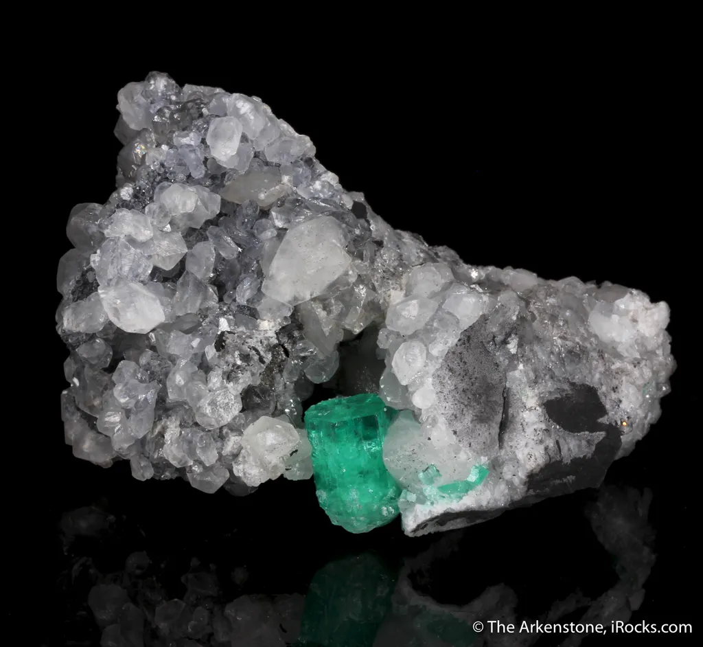 Emerald with Calcite (illustrated) - image 4
