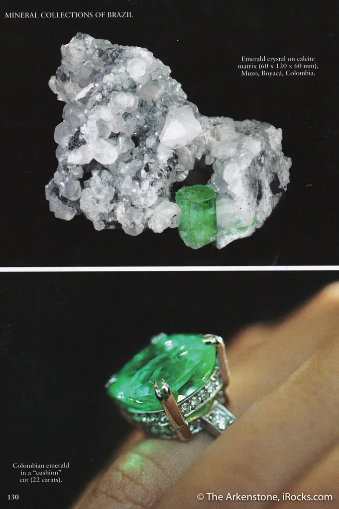 Emerald with Calcite (illustrated) - image 5