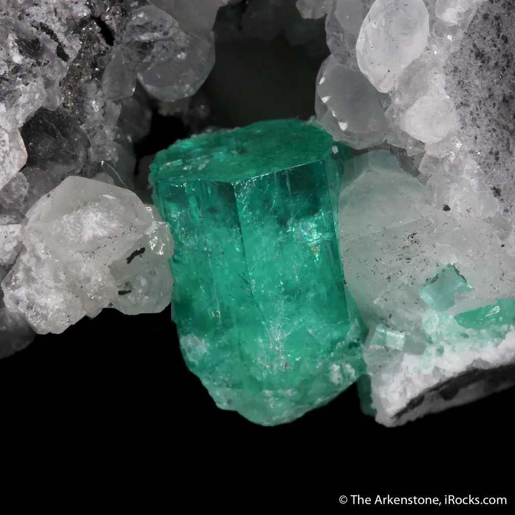 Emerald with Calcite (illustrated) - image 2