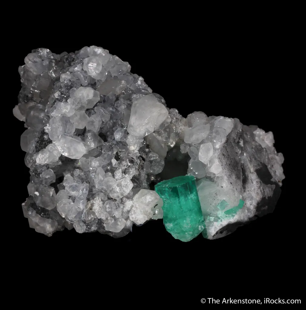 Emerald with Calcite (illustrated) - image 3