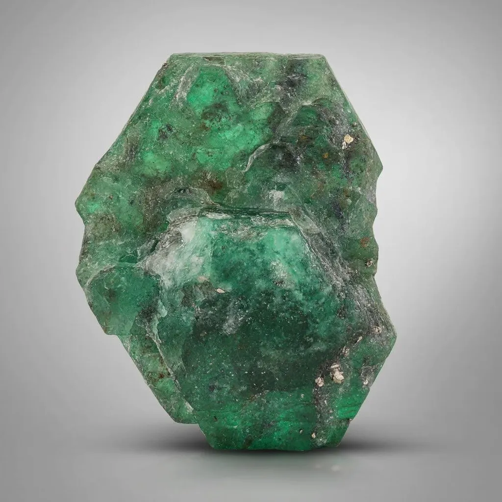 Emerald with Pyrite image