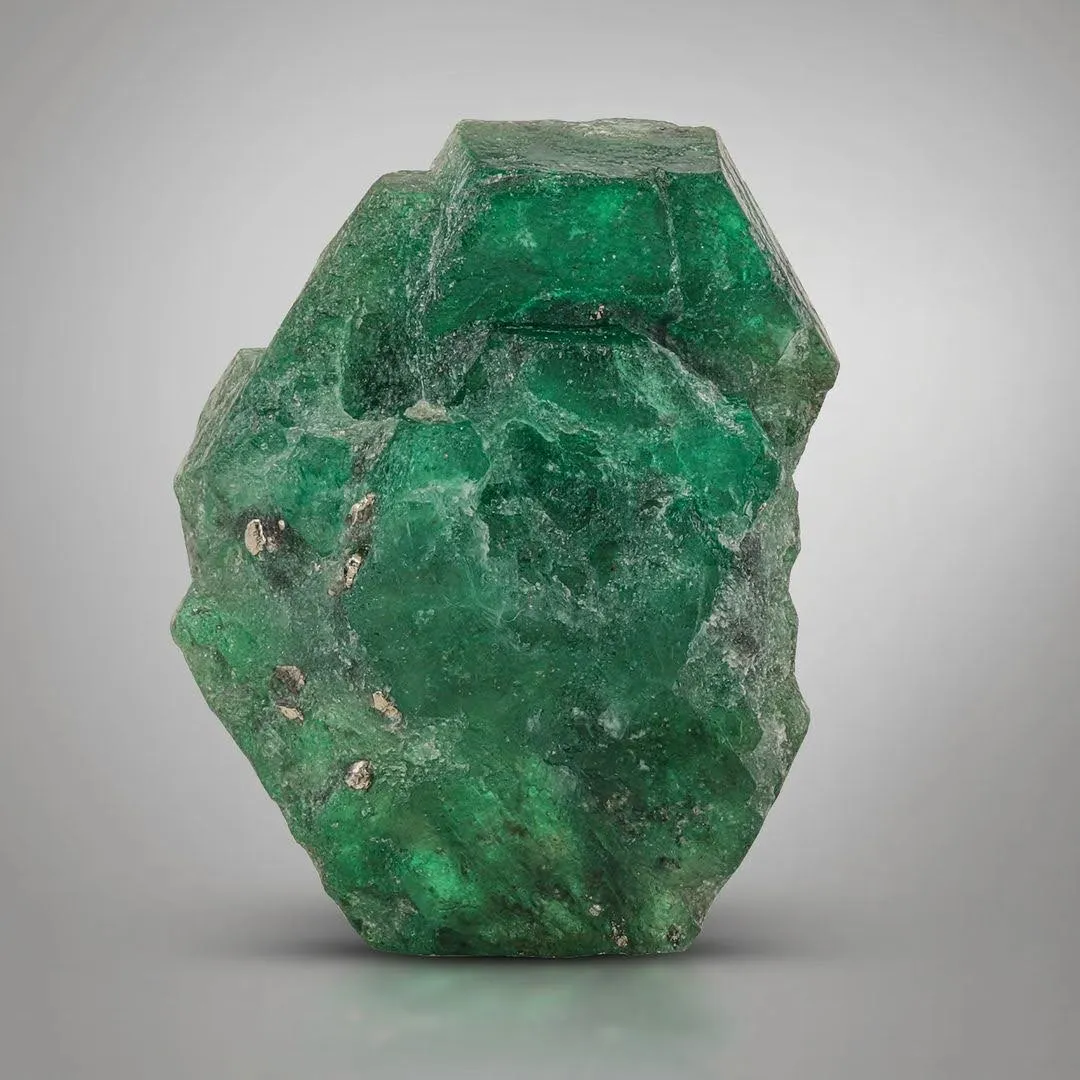 Emerald with Pyrite - image 2
