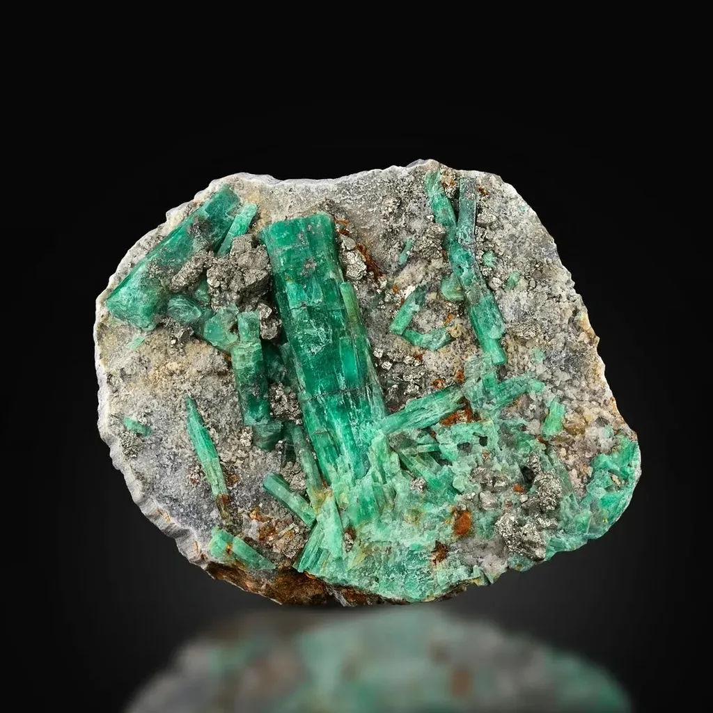 Emerald with Pyrite