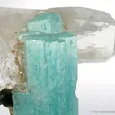 Emerald With Quartz and Uvite - image 2