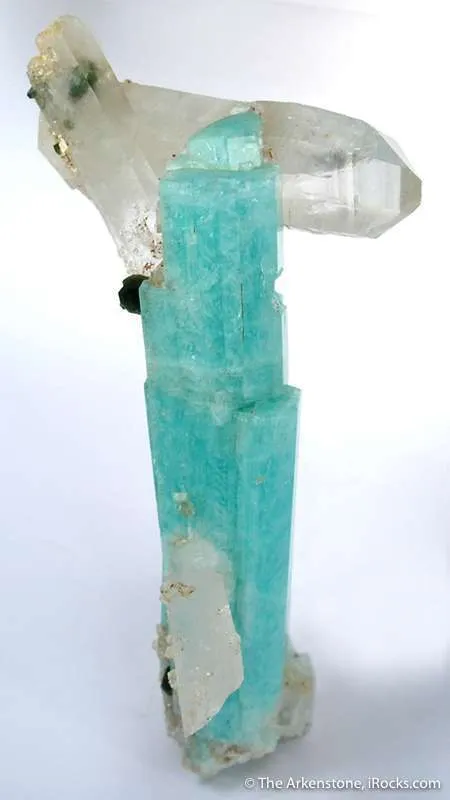 Emerald With Quartz and Uvite image
