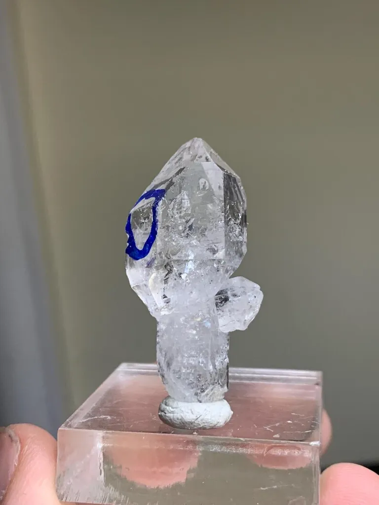 Enhydro Diamond Quartz Crystal image