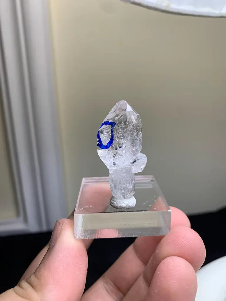 Enhydro Diamond Quartz Crystal - image 4